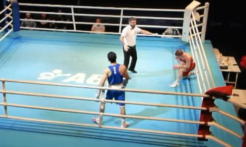 Шок! Нокаут в бою Казахстан-Узбекистан! Видео на Almatyboxing.kz