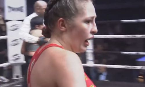 Шок! Видео нокаута Ангелины Лукас в бою за титулы на Almatyboxing.kz!