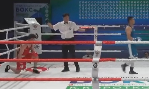 Нокаут! Руслан Абдуллаев принес «золото» Узбекистану! Видео на Almatyboxing.kz