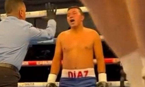 Шок! Нокаут от казахстанского боксера на DAZN. Видео на Almatyboxing.kz!